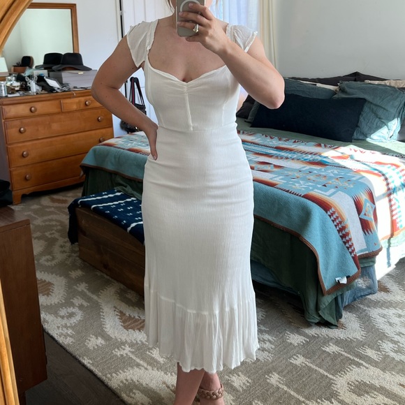 Eastnwest label white midi dress - Picture 2 of 5